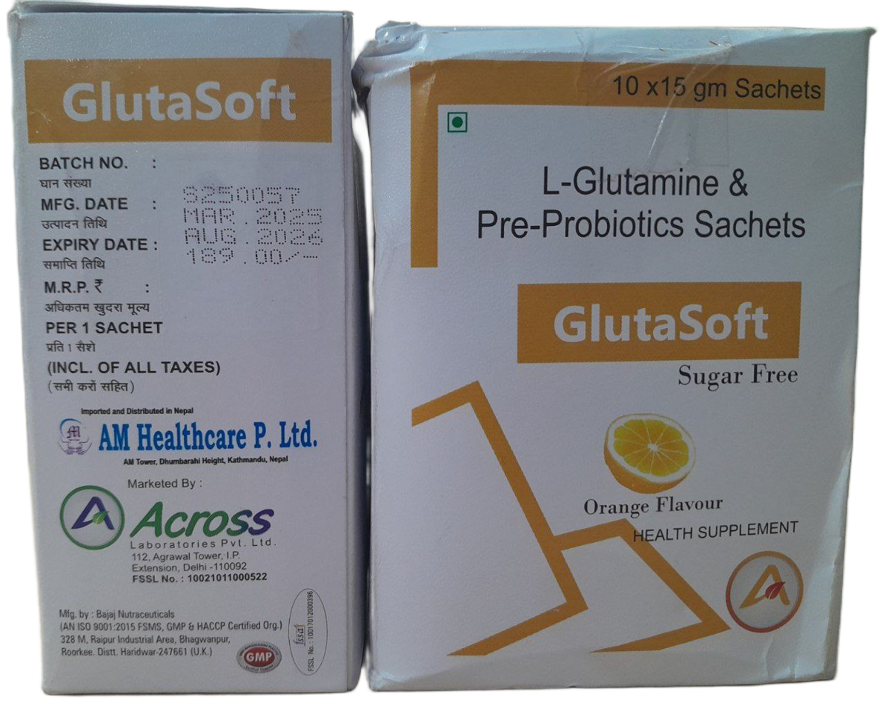 Glutasoft Sugar Free Sachets Supplier in India